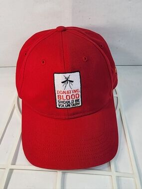 ORKIN" Mosquito "Giving Blood Should Be Voluntary"  Adjustible Strap-Back Adult